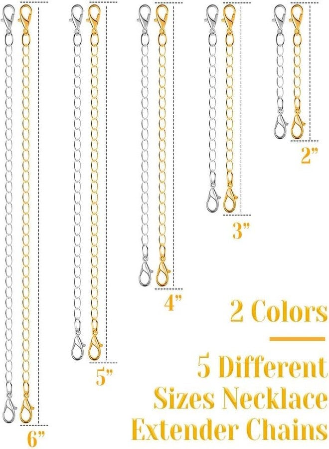 ST logo Necklace Chain Set Extender Bracelet & Anklet for Chain Extender Jewelry Making DIY Art & Craft (10pc, Assorted Sizes) - Image 2